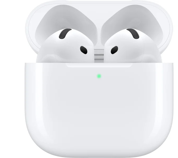 Навушники Apple AirPods 4 у зарядному футлярі білого кольору
